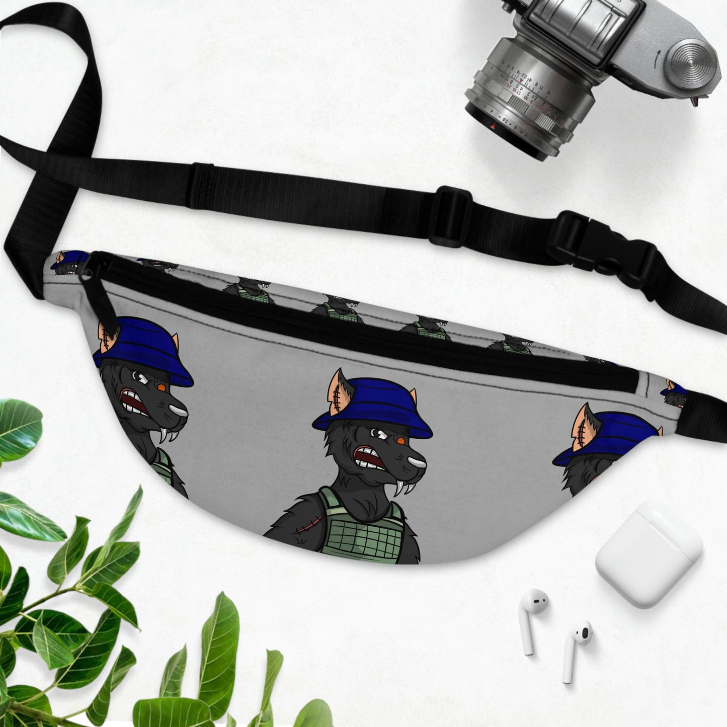 Army Wolf Werewolve Cyborg Fanny Pack