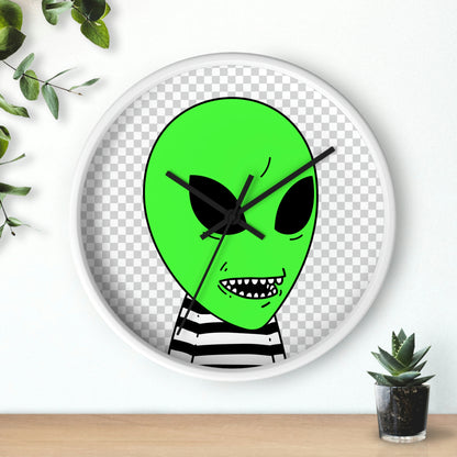 Clean Teeth Toothy Alien Wall clock