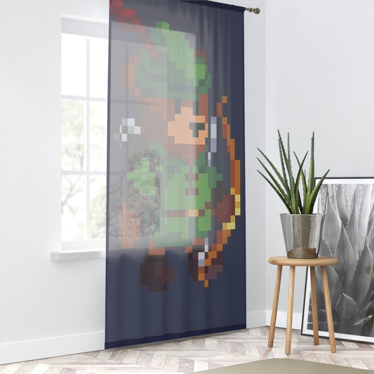 Robin Hood Hat Archer Bear Window Curtain