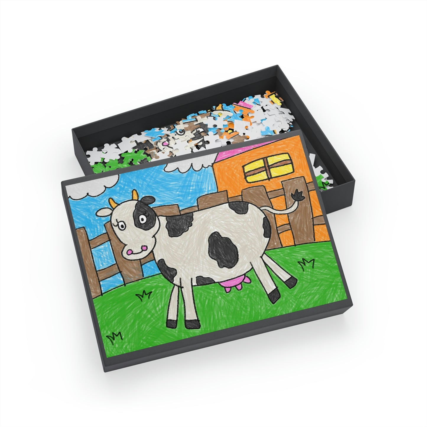 Cow Milk Farm Animal  Character Puzzle (96, 252, 500, 1000-Piece)