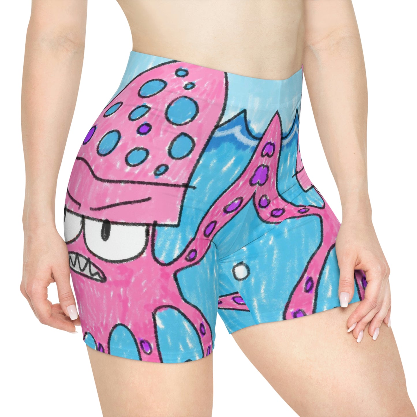 The Kraken Octopus Clean Graphic Women's Biker Shorts