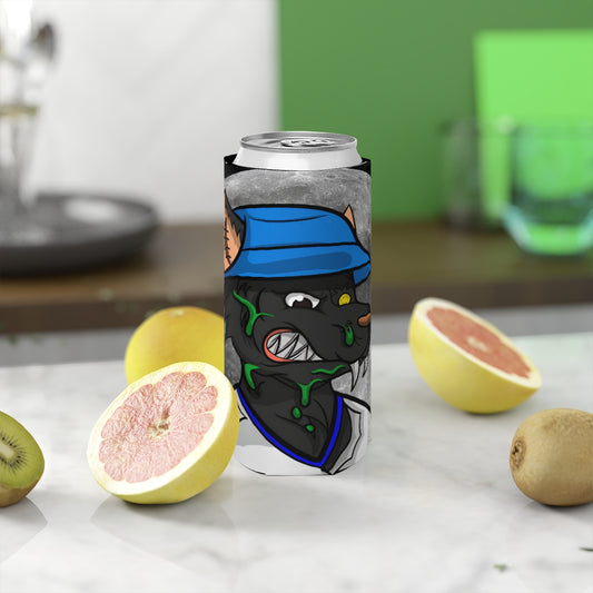 Moon Full Werewolf Cyborg Slim Can Cooler