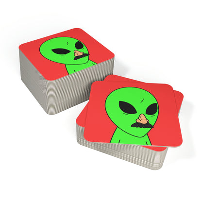 Fake Alien Human Mask Coasters (50, 100 pcs)