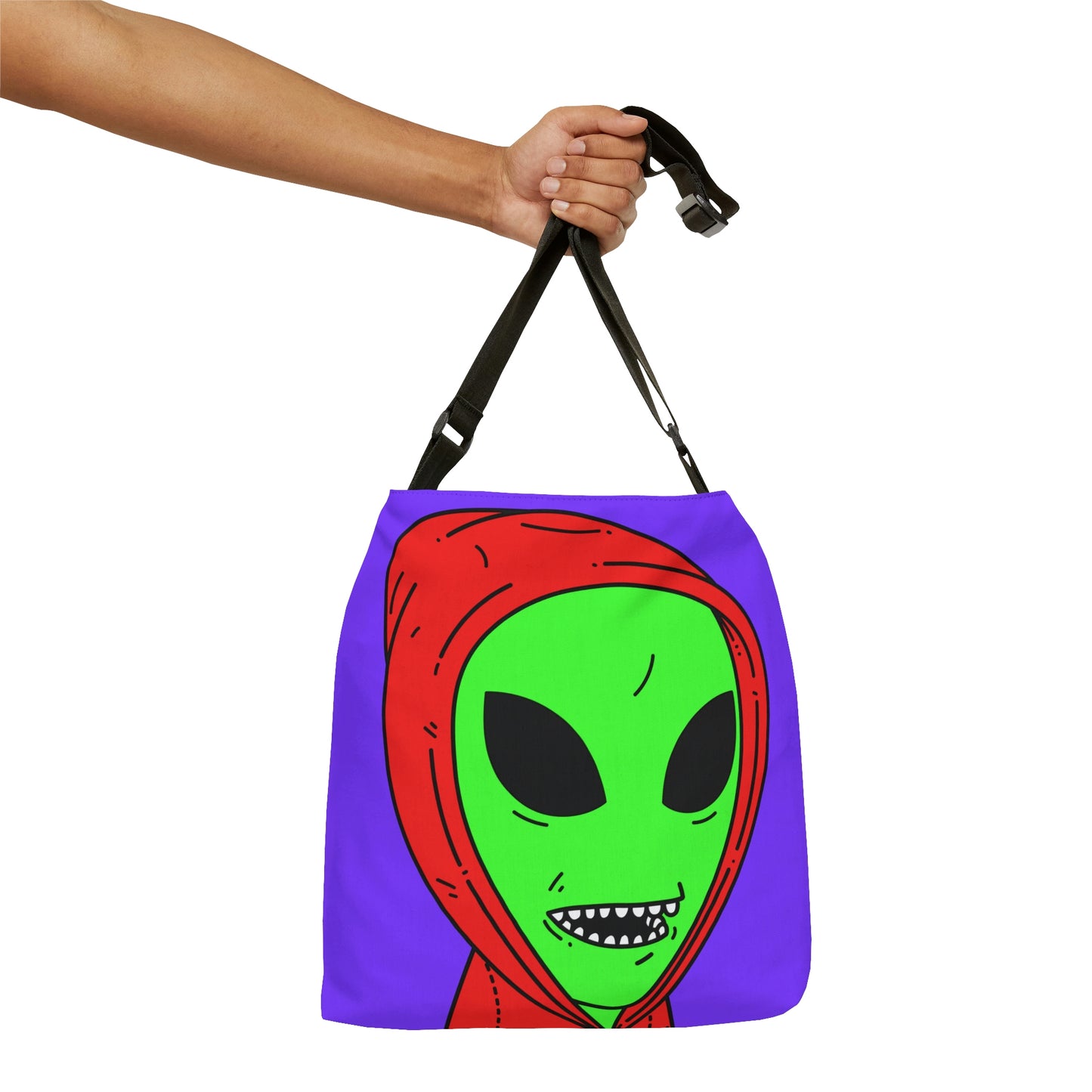 Alien Anon Visitor Adjustable Tote Bag (AOP)