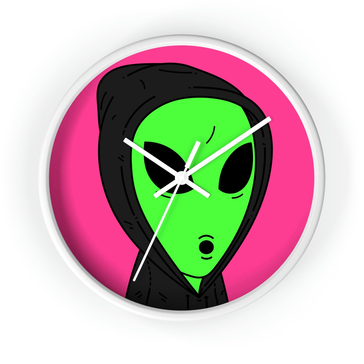 Anonymous Anon Alien Visitor Wall clock