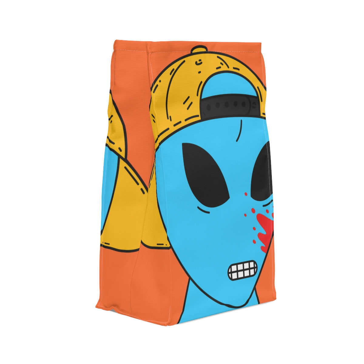 Blue Blood Visitor Alien Cartoon Polyester Lunch Bag