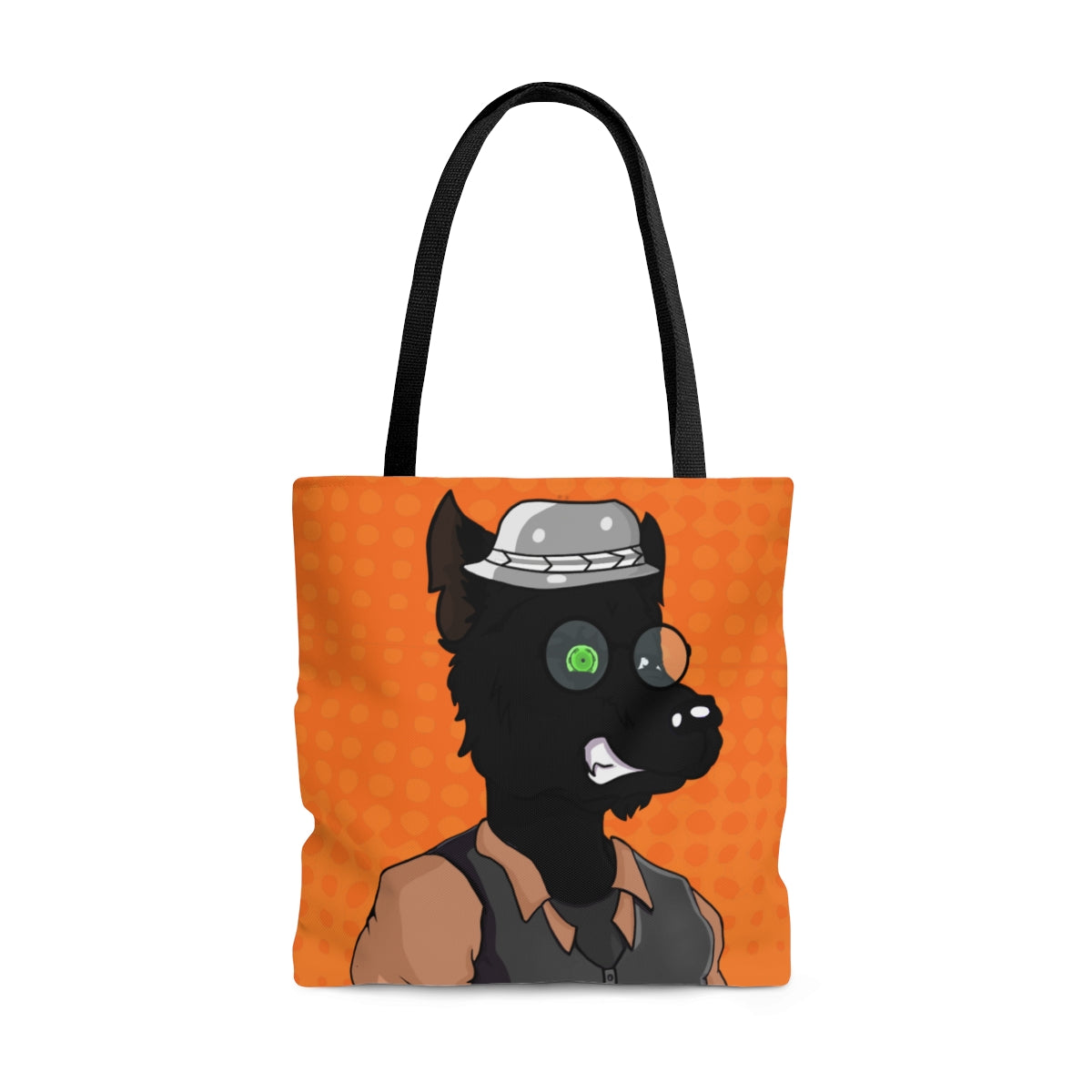 Cyborg Wolf Werewolve First Edition AOP Tote Bag