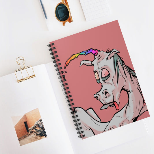 Unicorn Mythical Horse Creature Spiral Notebook - Ruled Line