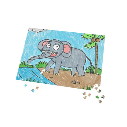 Elefante Elefante Rey Safari Animal Puzzle (96, 252, 500, 1000 piezas) 