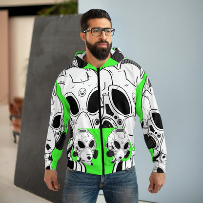 The LOL Visitor AOP Unisex Zip Hoodie