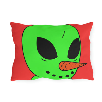 Veggie Visi Alien Vegetable Visitor Outdoor Pillows