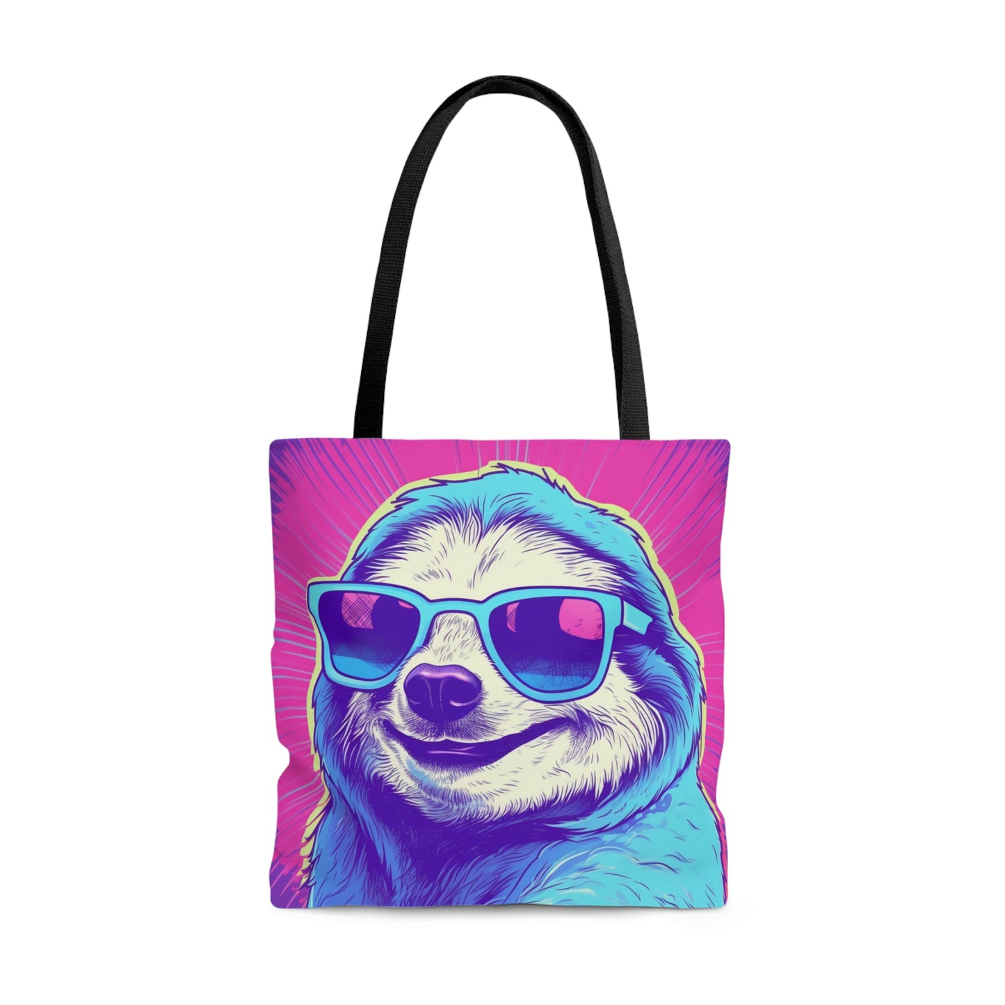 Space Sloth Retro Animal Style Tote Bag (AOP)