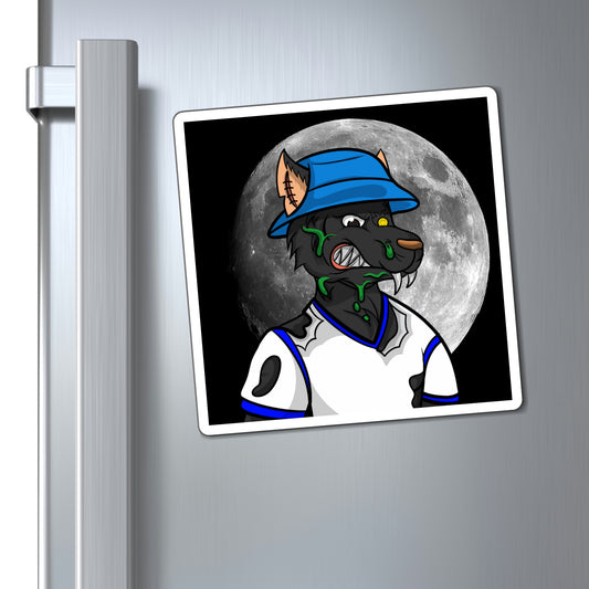 Full Moon Cyborg Werewolve Wolf Magnets