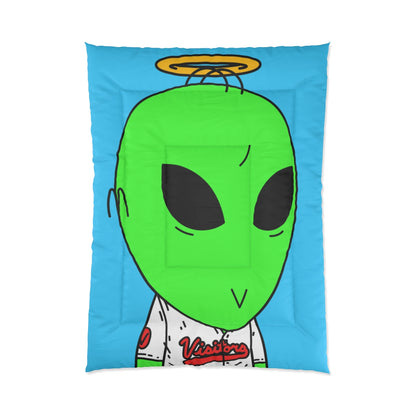 Angel Halo Green Visitor V Face Visi Jersey Bed Comforter
