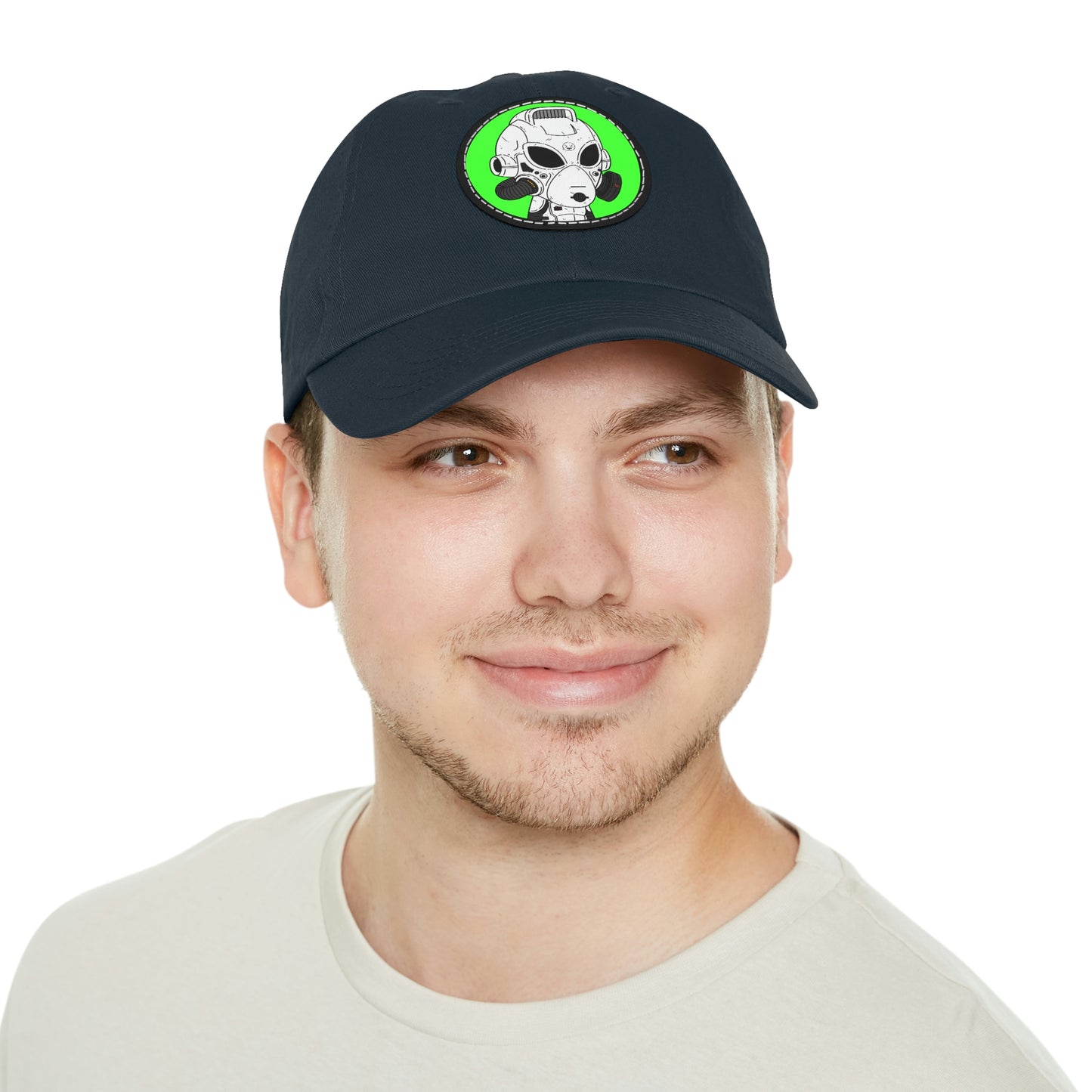 Alien LOL Visitor Dad Hat with Leather Patch (Round)