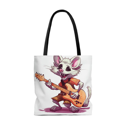 Opossum Musical Guitarist Graphic Tote Bag (AOP)