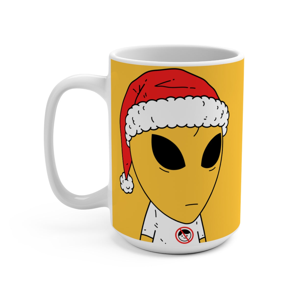 Santa Christmas Alien UFO area 51 Extra Terrestrial Mug 15oz