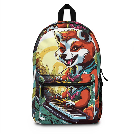 Red Panda Keyboard Music Piano Graphic Backpack