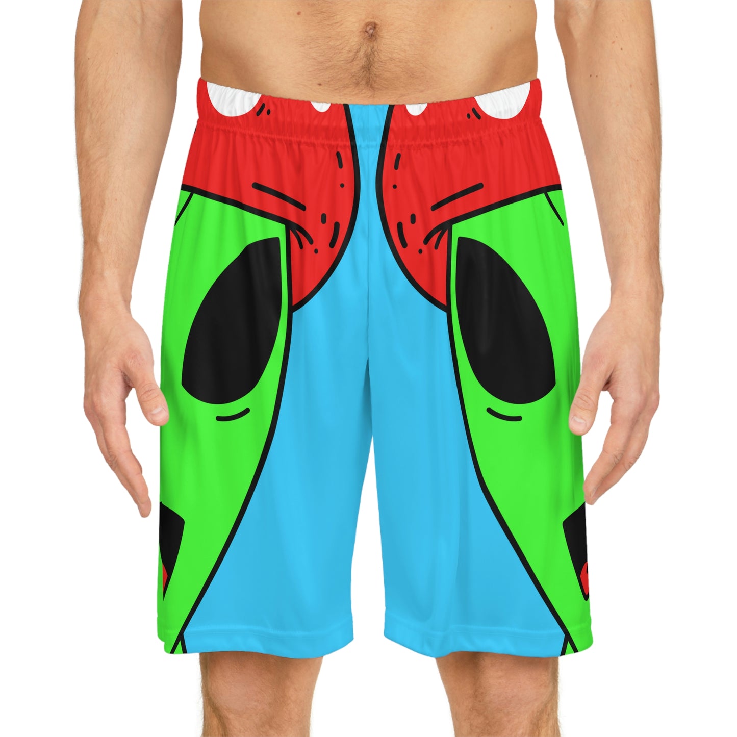 Healthy Sport Jersey Mushroom Alien Basketball Shorts