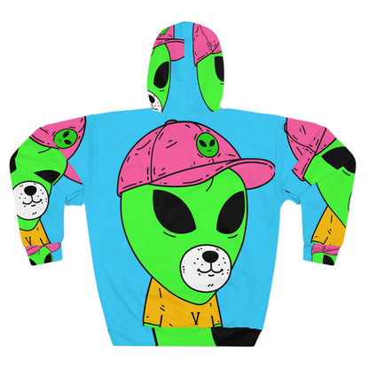 Perro Oso Animal Anime Visitante Alien AOP Sudadera con capucha unisex 