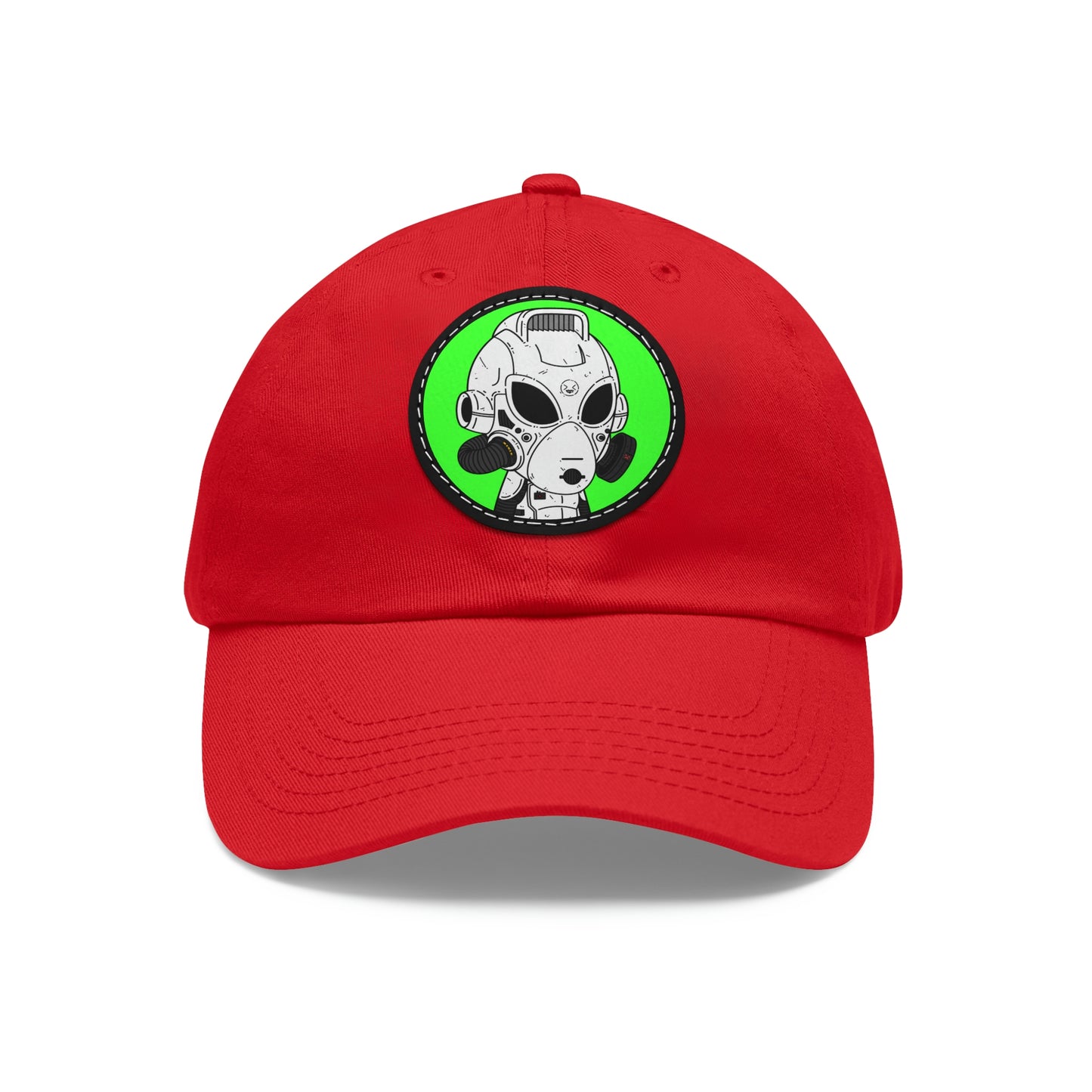 Alien LOL Visitor Dad Hat with Leather Patch (Round)