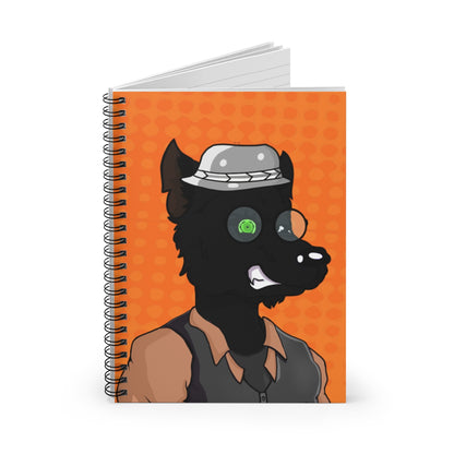 Cyborg Wolf Werewolve First Edition Spiral Notebook - Ruled Line