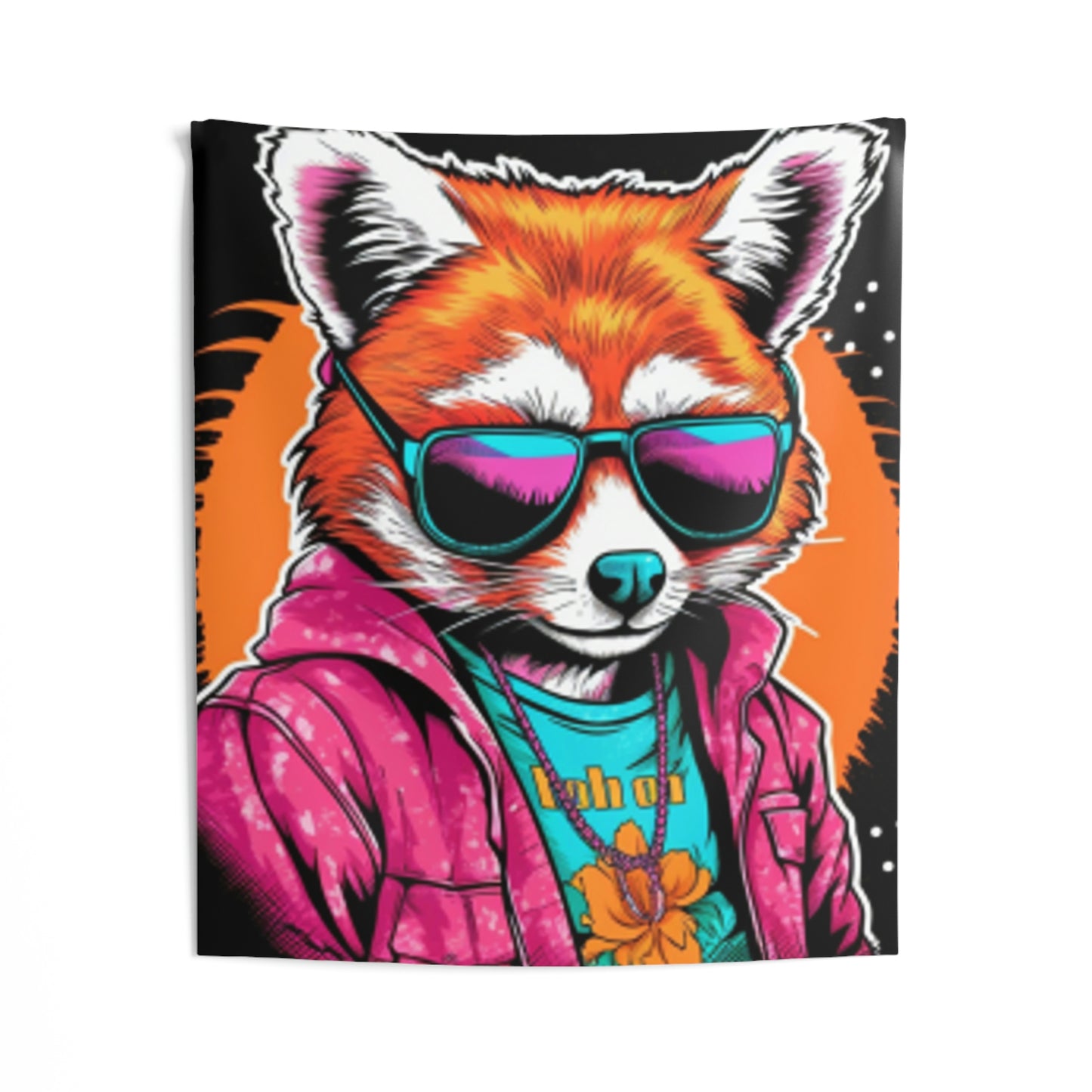 Red Panda Pop Culture Anime Cartoon Graphic Indoor Wall Tapestries