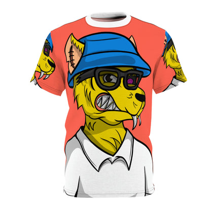 Cyborg Werewolve Preppy Collar Shirt Wolf Unisex AOP Camiseta cortada y cosida 