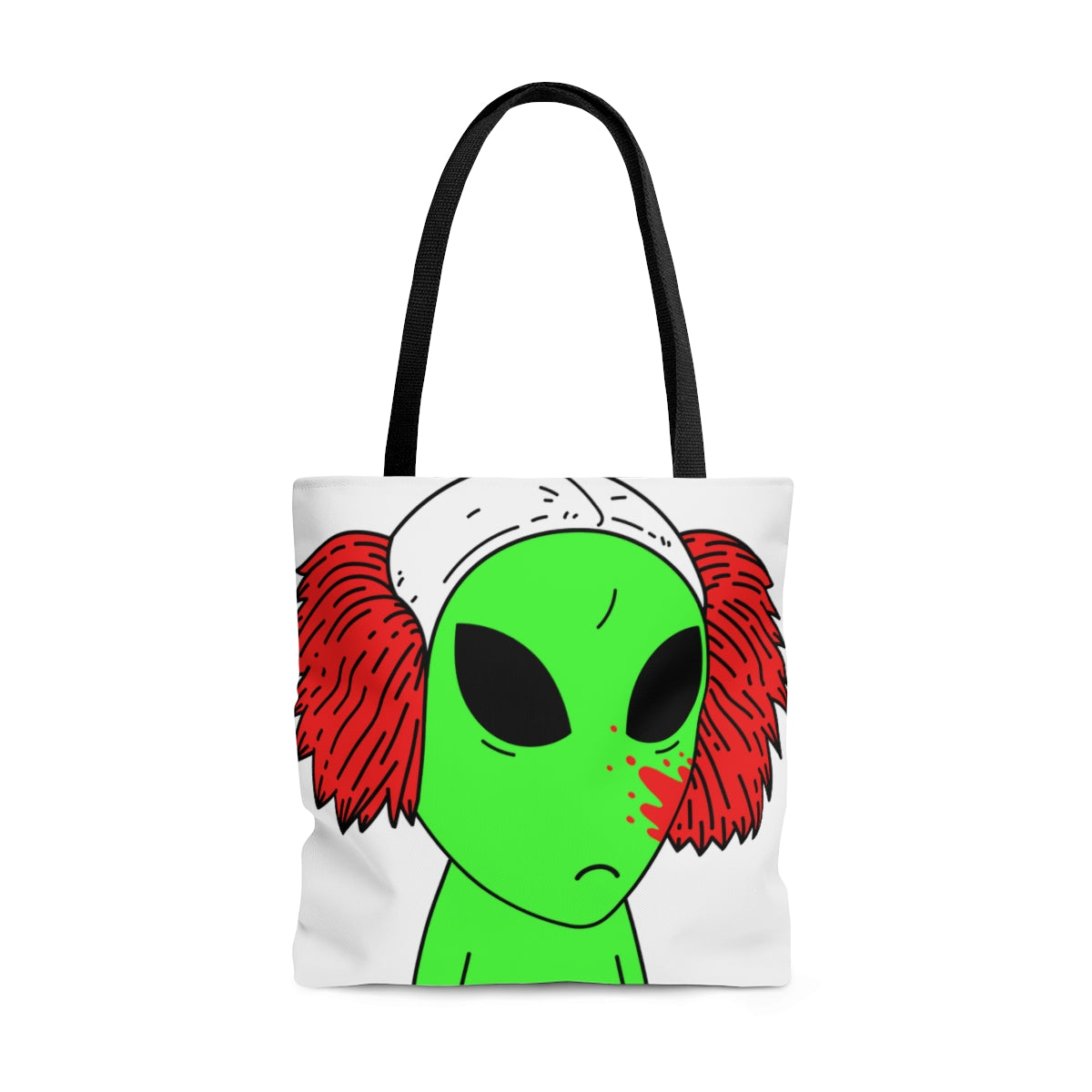 Alien Triste Payaso Visitante AOP Bolsa de tela 