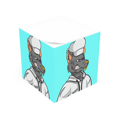 Chief Chef Cook Wolf Werewolve Cyborg Note Cube