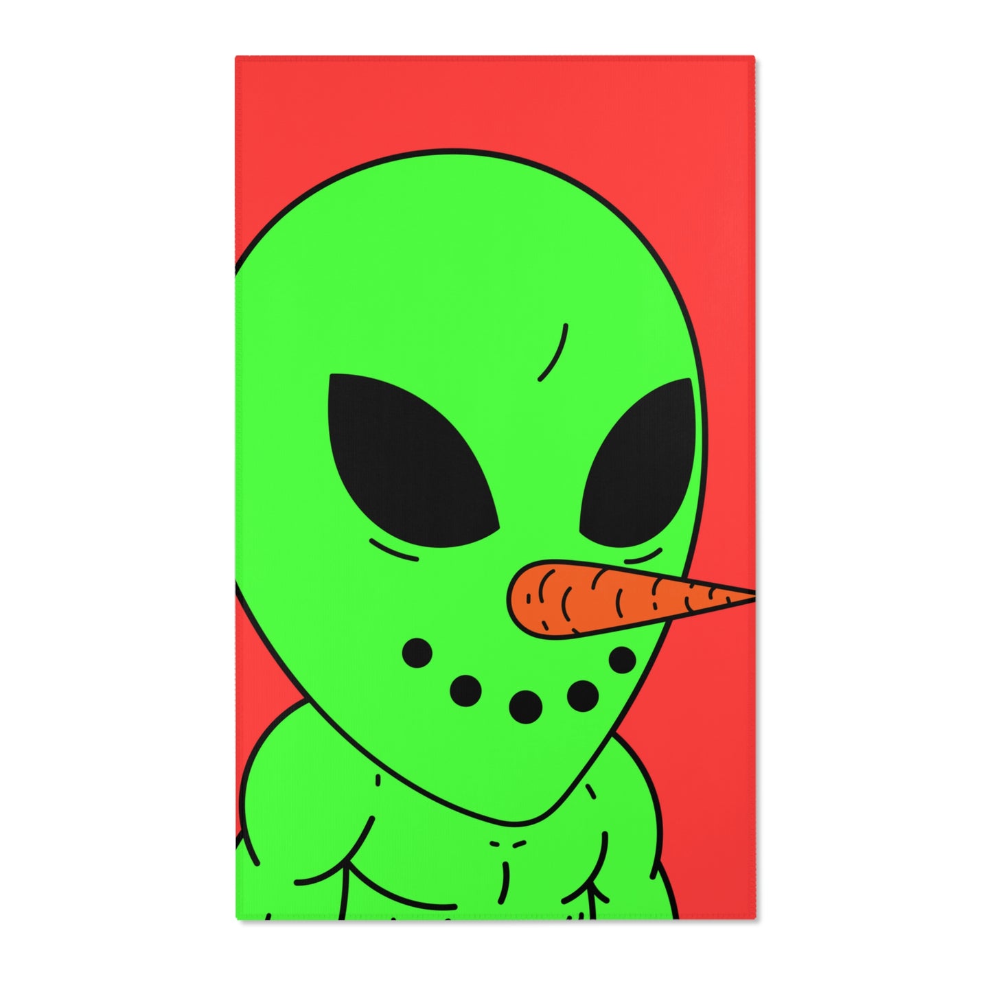 Veggie Visi Alien Vegetable Visitor Area Rugs