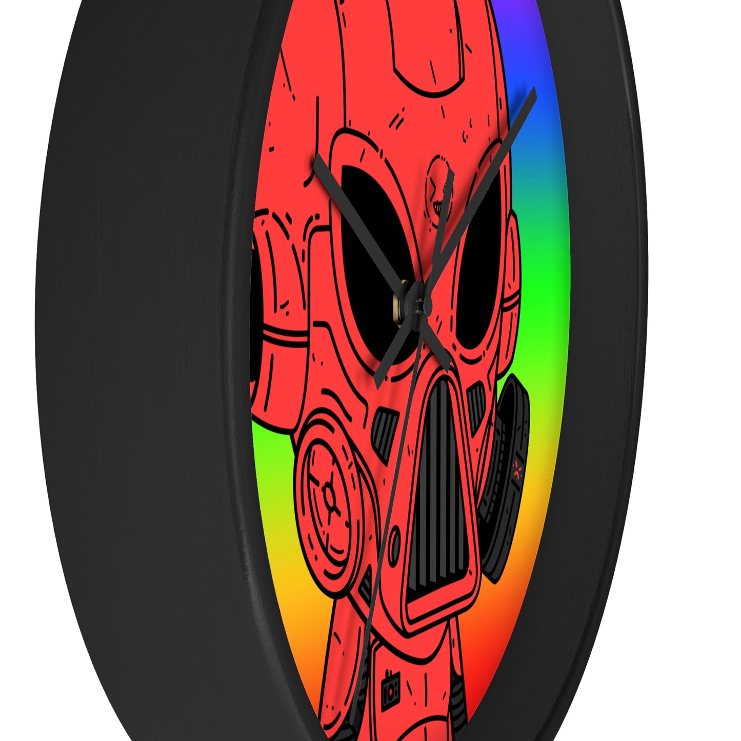 Pride Rainbow Robot Cyborg Alien Wall clock