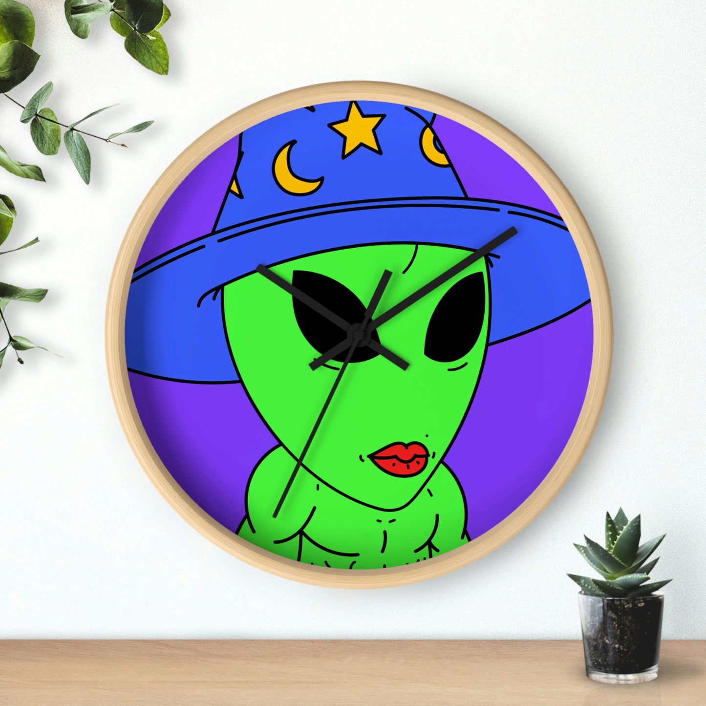 Witch Wizard Magic Alien Wall clock