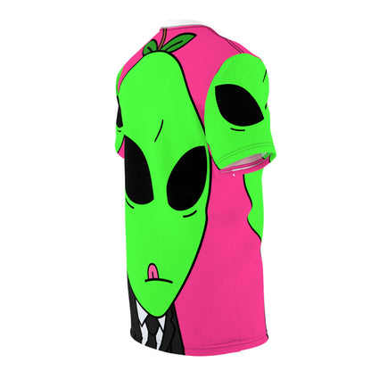 Alien Business Character Spacey Galactic Unisex AOP Cut & Sew Tee