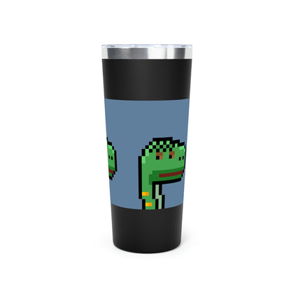 Dinosaur Dino Pixel Copper Vacuum Insulated Tumbler, 22oz