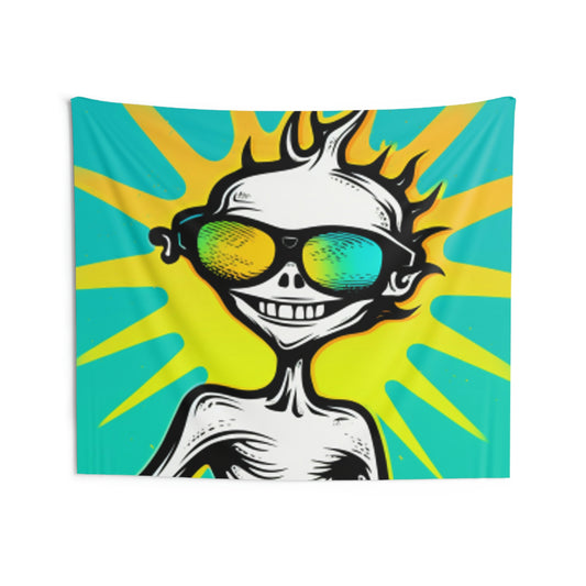 Punk Alien Style Anime Indoor Wall Tapestries
