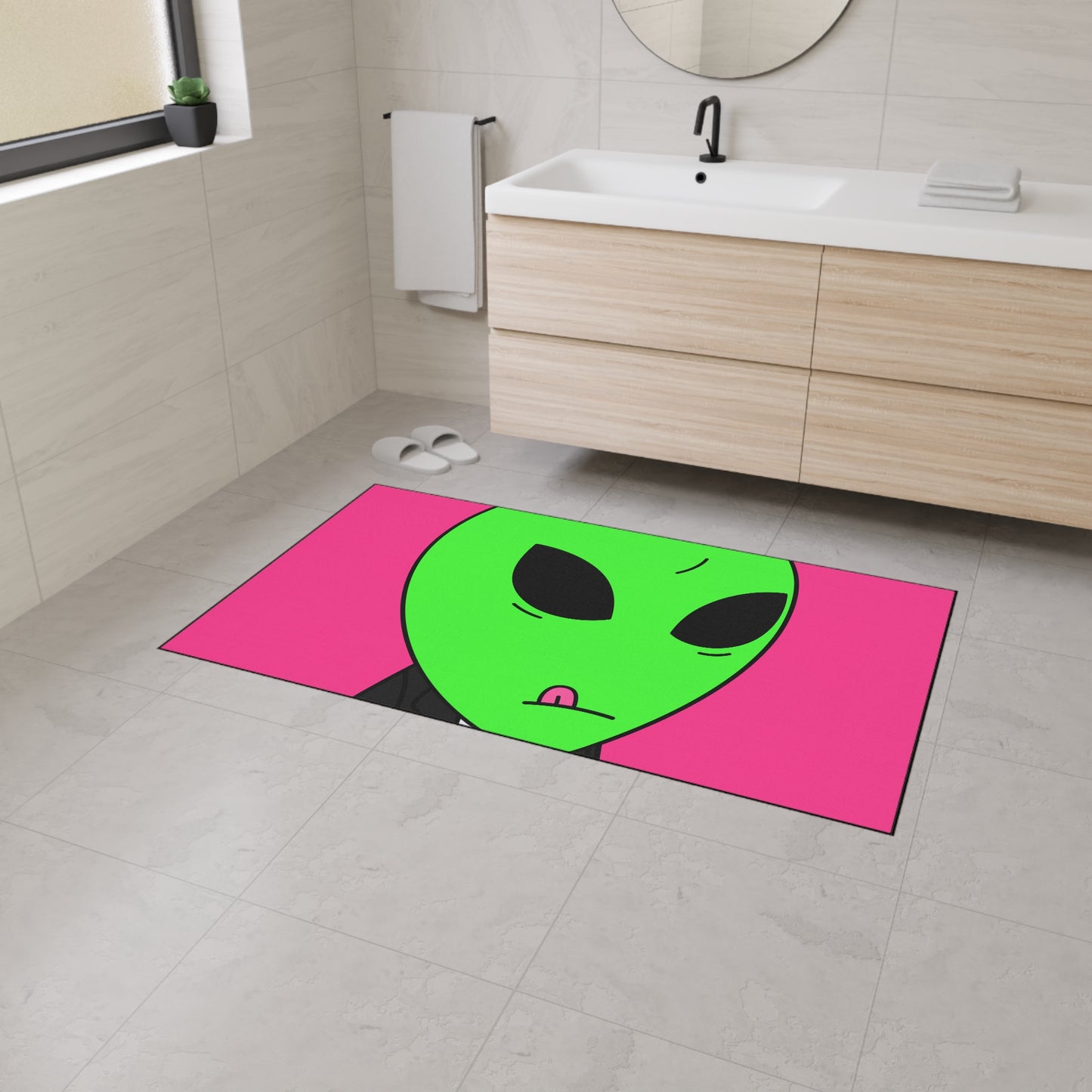 Alfombra de piso resistente Alien para visitantes de negocios