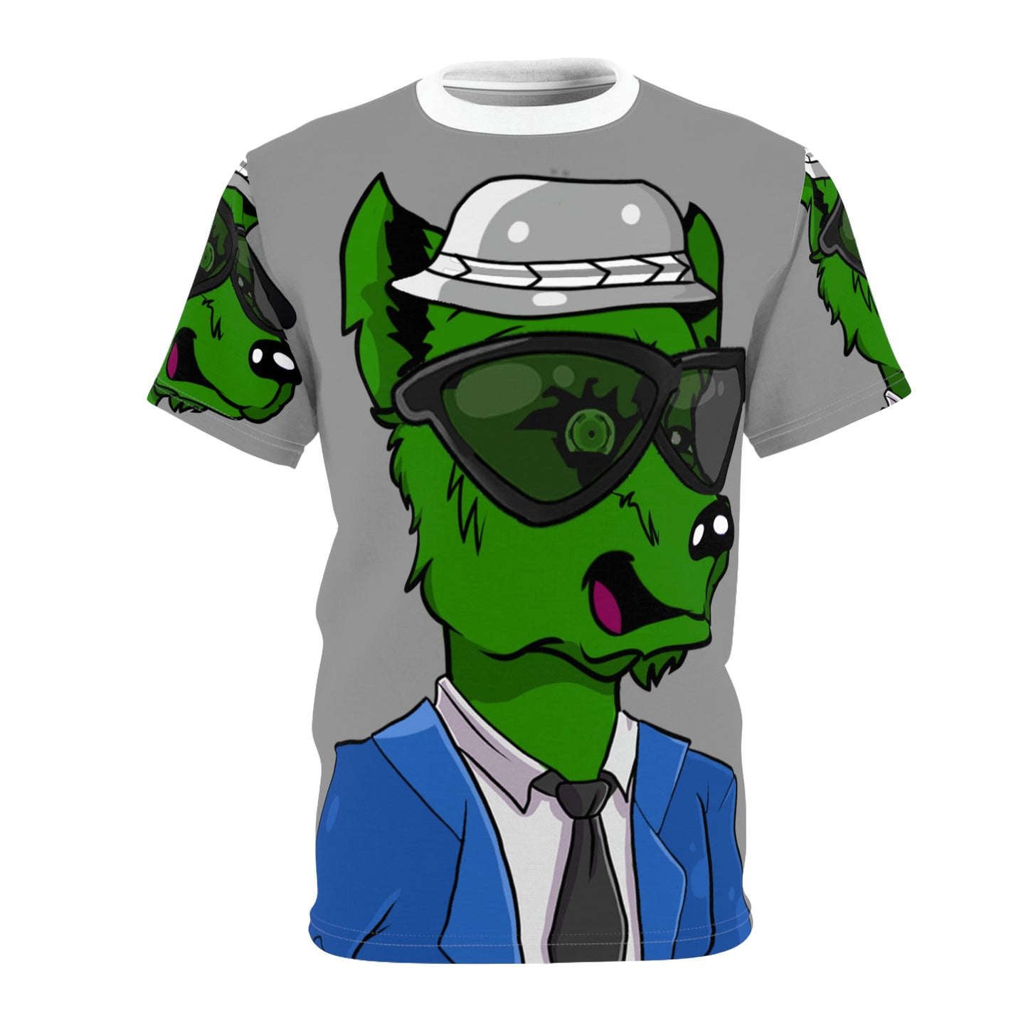 Werewolve Wolf Business Suit Cartoon Unisex AOP Cut & Sew Tee