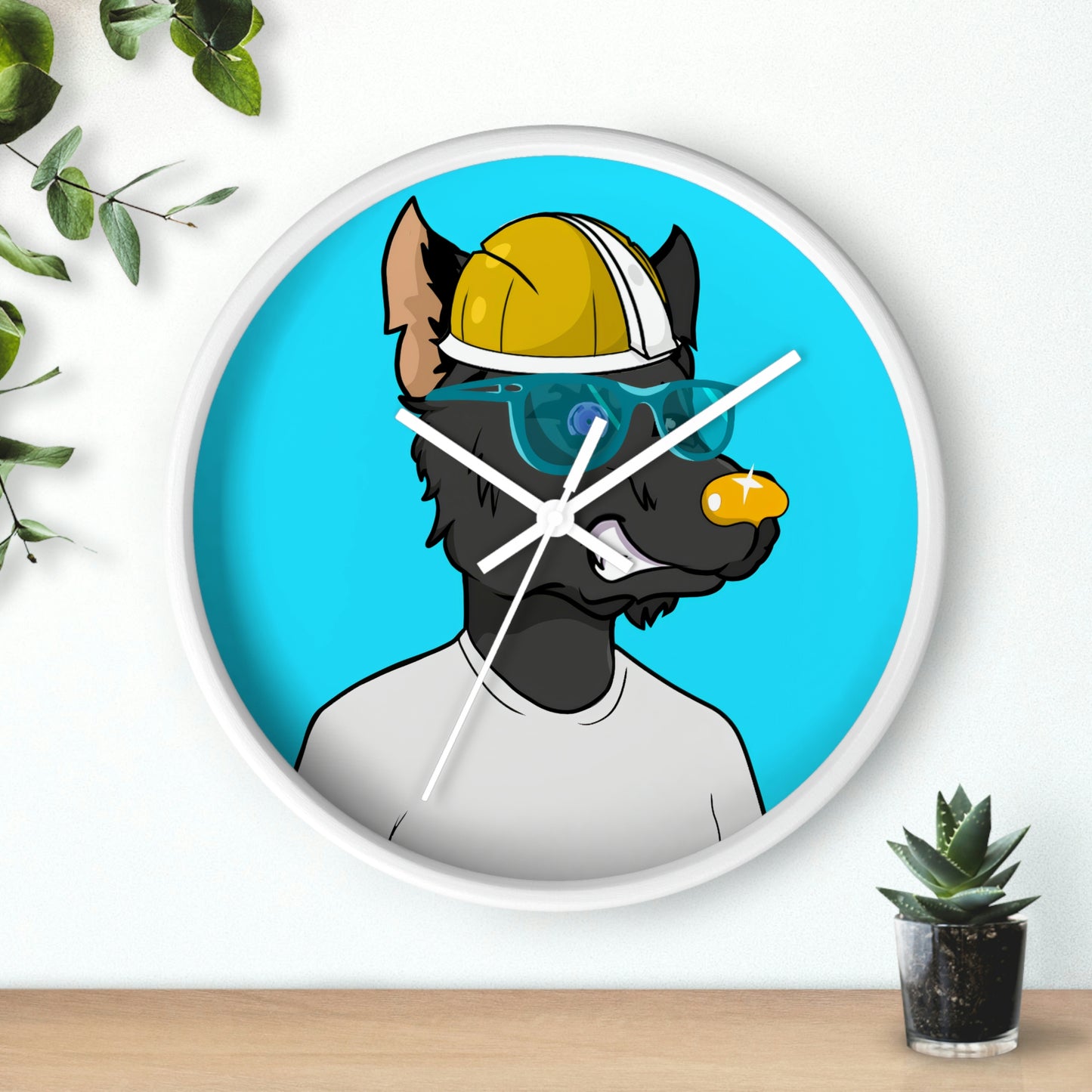 Gold Standard Wolf Werewolve Wall clock