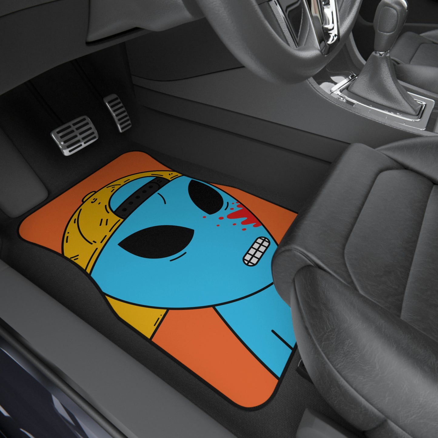 Alien Blue Blood Visitor Car Mats (2x Front)