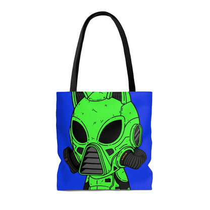 Armored Green Future Alien Cat Cyborg Machine Visitante AOP Bolsa de tela 