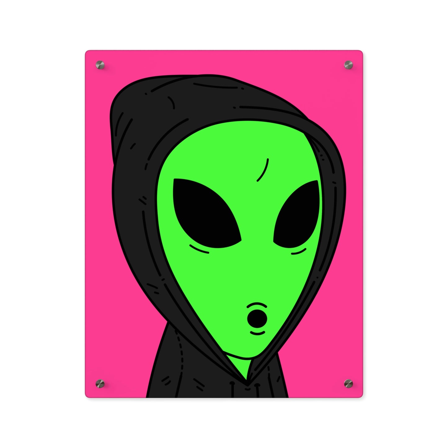 Anonymous Anon Alien Visitor Acrylic Wall Art Panels