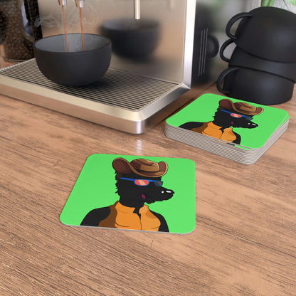 Cowgirl Wolf Cyborg Wolve Coasters (50, 100 pcs)