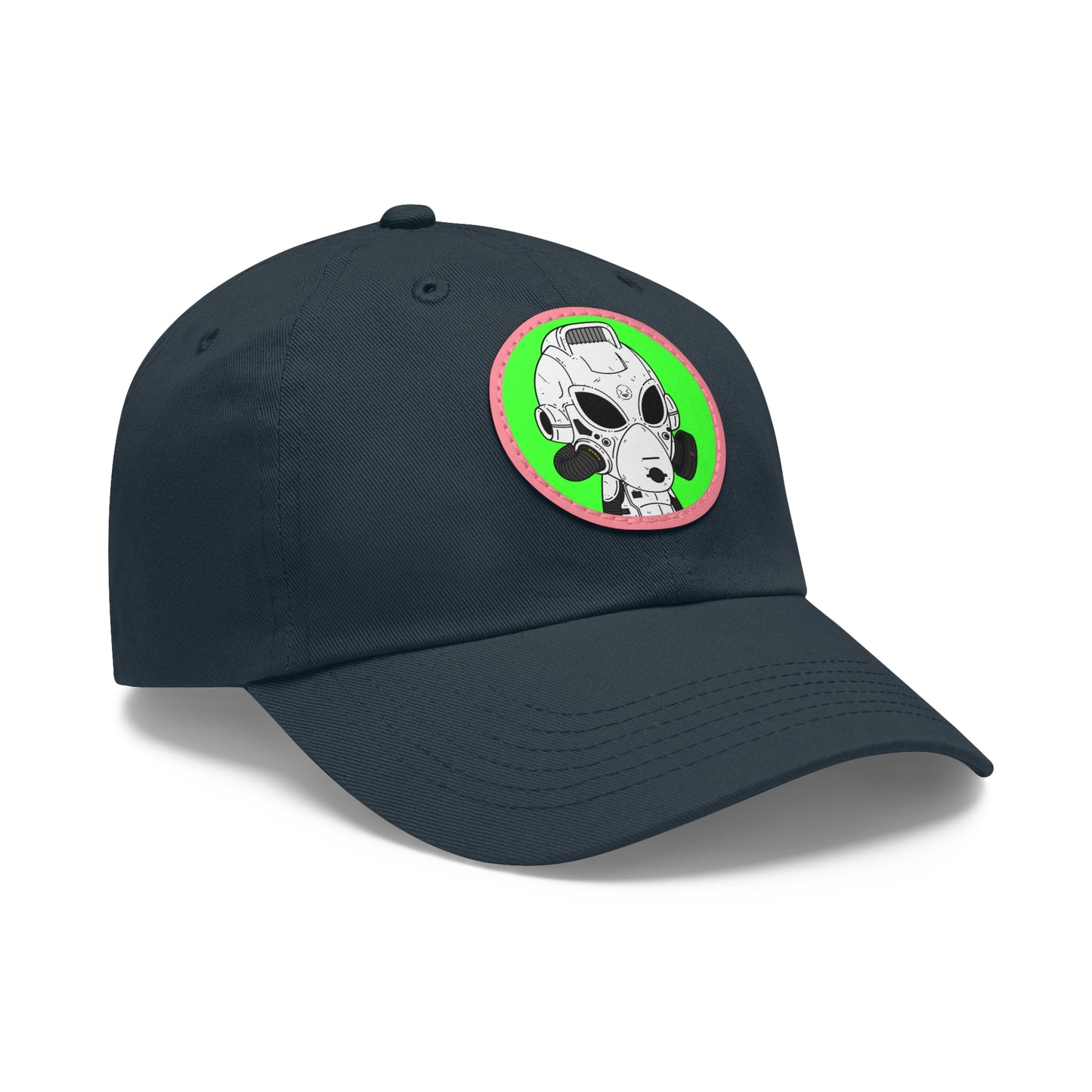 Alien LOL Visitor Dad Hat with Leather Patch (Round)