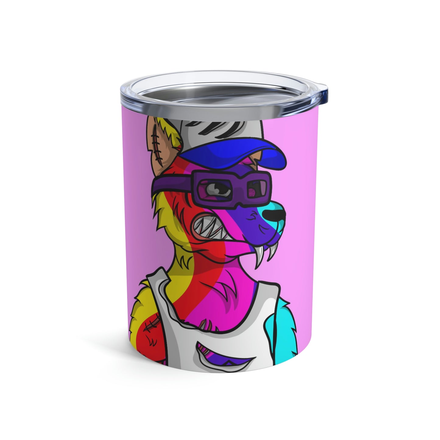 Werewolve Tiedye Rainbow Wolf Tumbler 10oz