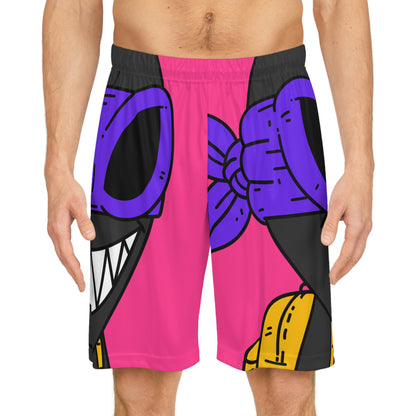 Dark Ninja Warrior Alien Visitor Basketball Shorts (AOP)