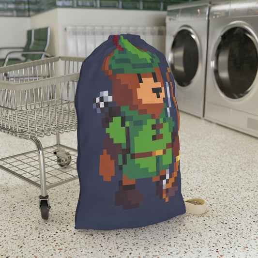 Robin Hood Hat Archer Bear Laundry Bag