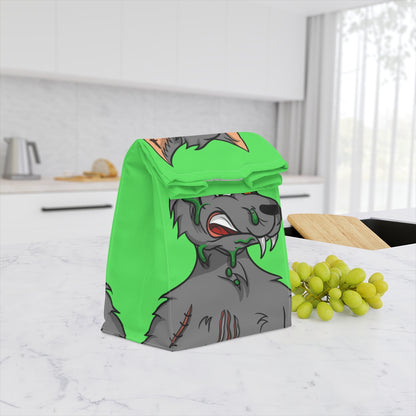 Wolf Grey Cyborg Animal Werewolve Polyester Lunch Bag