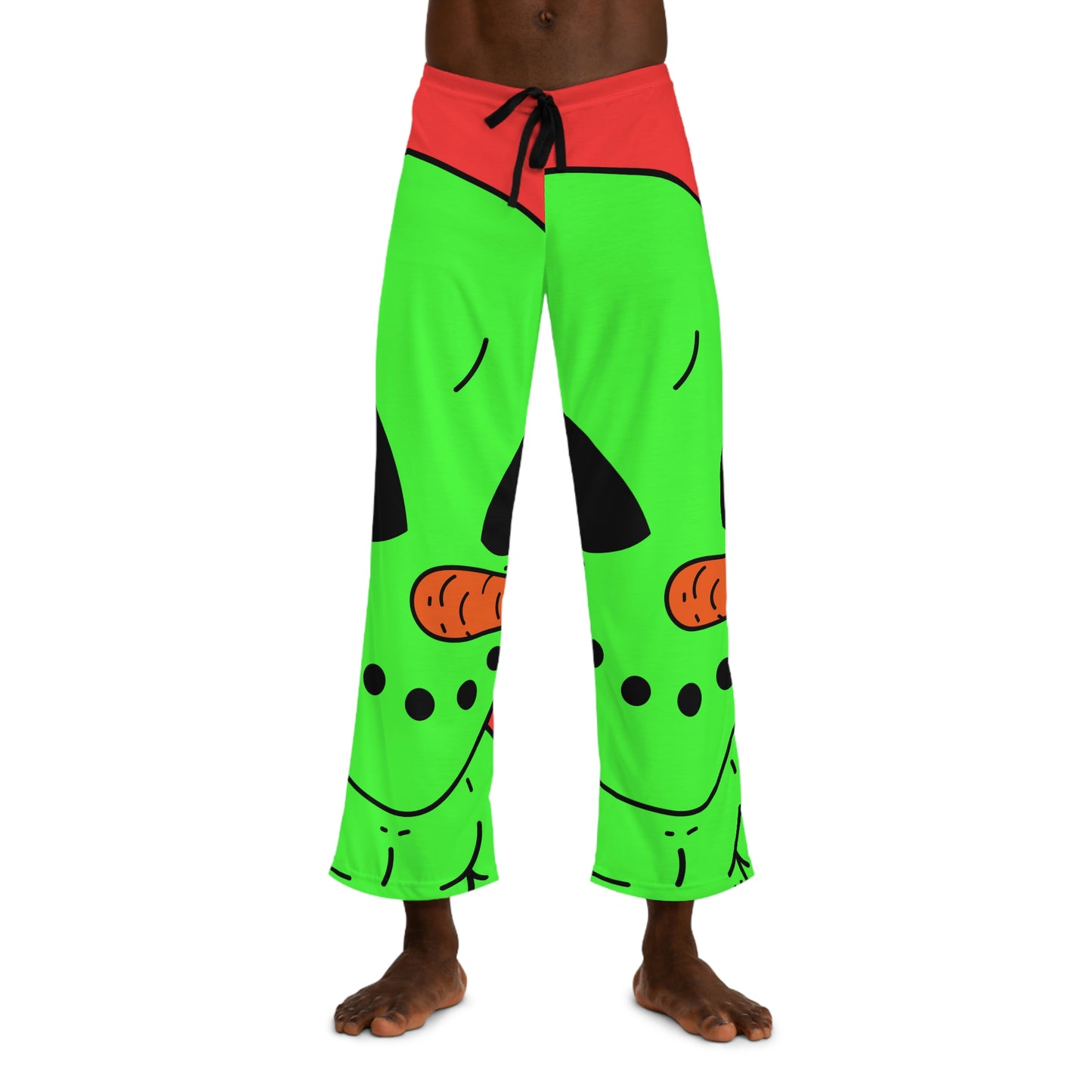 Alien Veggie Visi Vegetable Visitor Men's Pajama Pants (AOP)