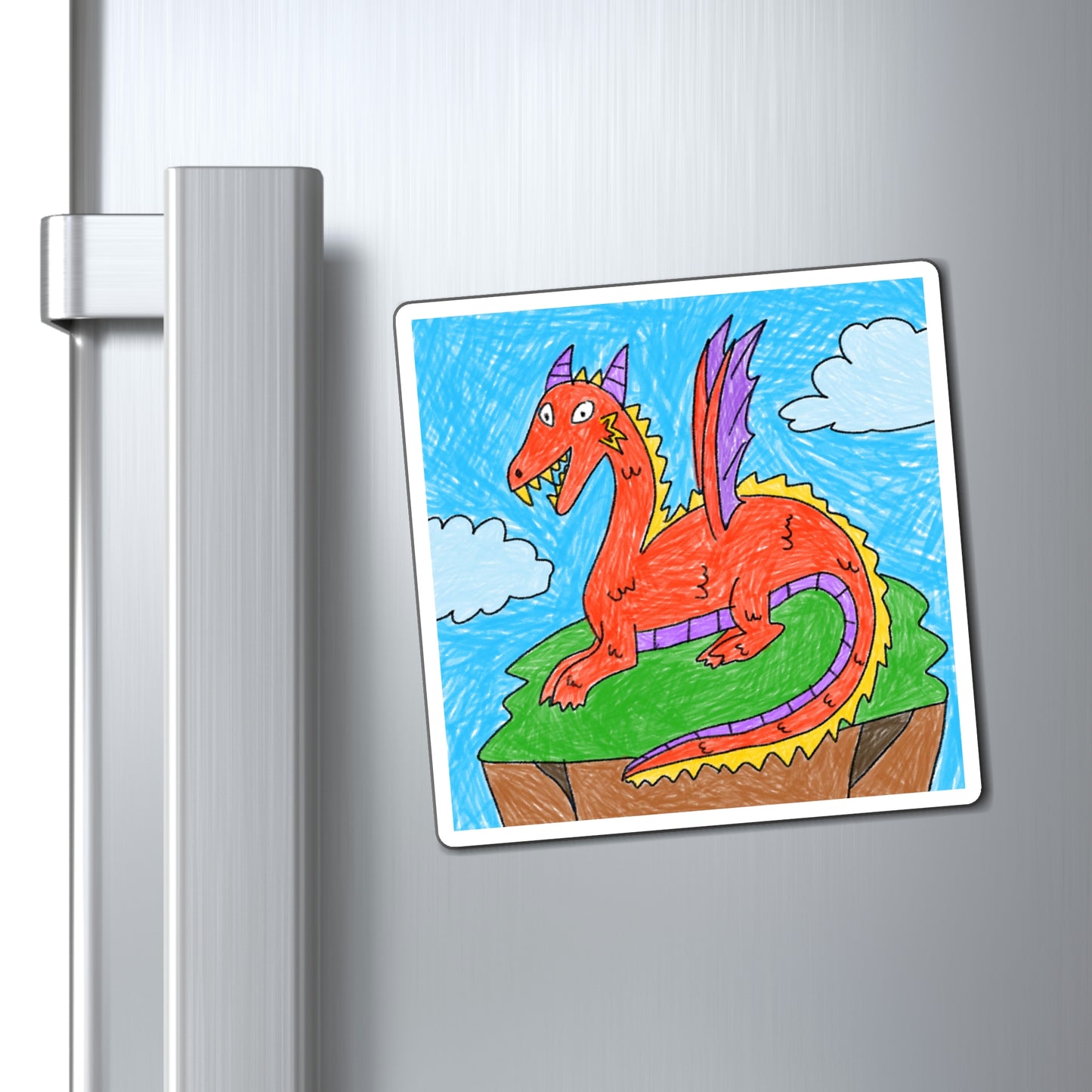 Fierce Dragon Medieval Magnets